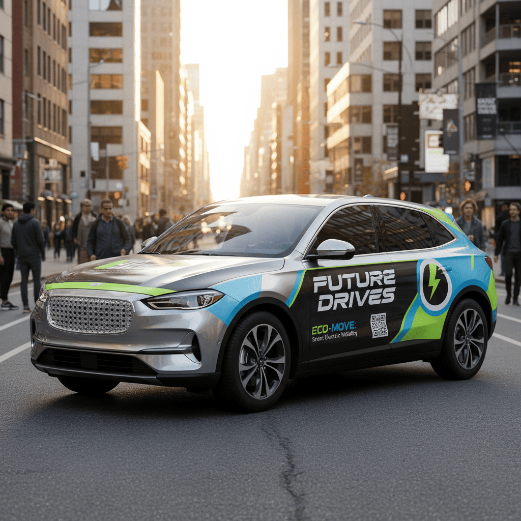 A car wrapped for a specific event or promotion, where the wrap is only needed for a short period